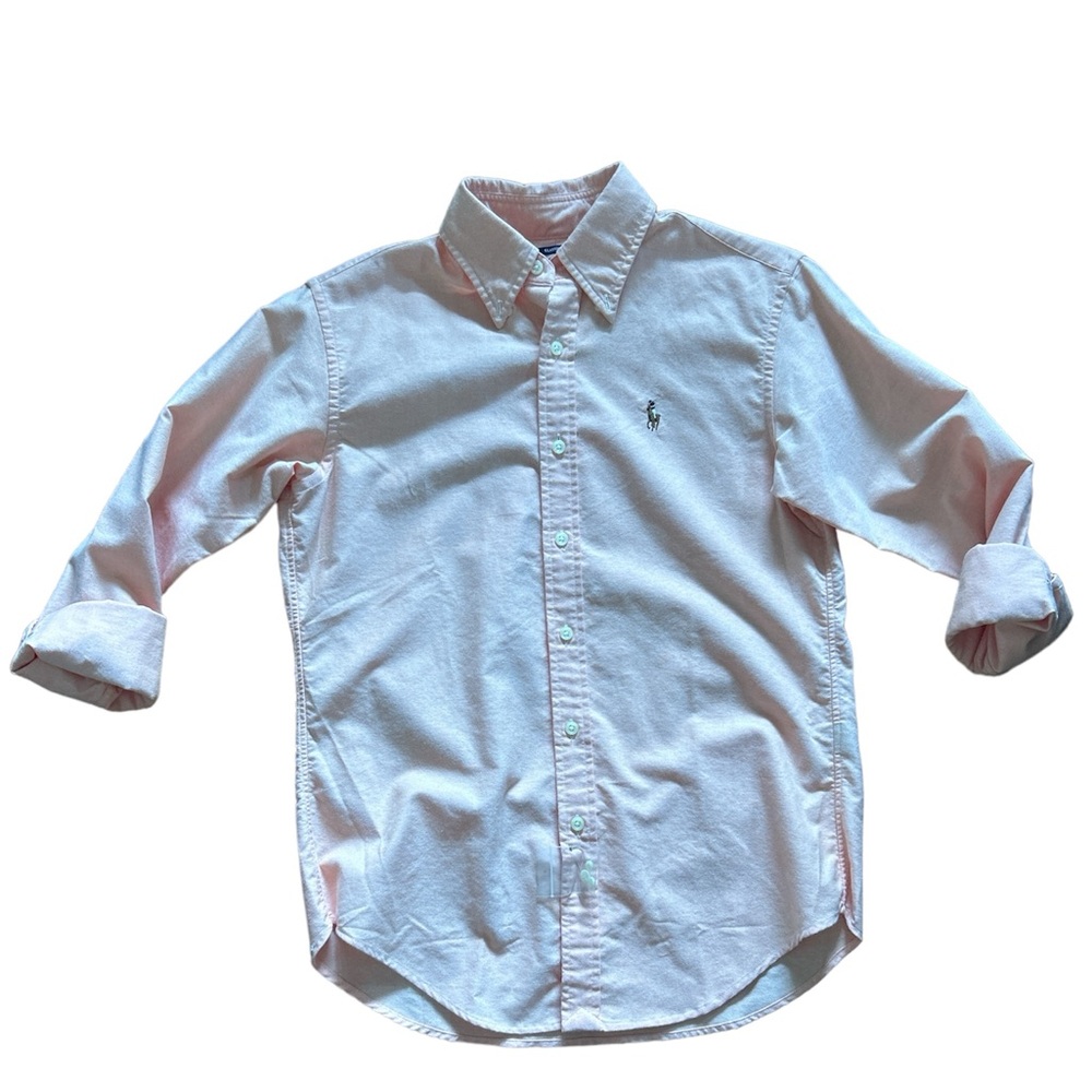 Vintage Ralph Lauren Classic Fit Long Sleeve Button Down Size:4 NWT Color:Orange